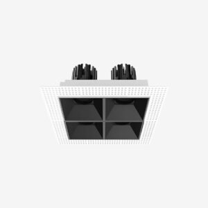 3 Inch Recessed Square Adjustable Quadruple Downlight