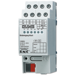 KNX Binary input, 6-gang-2116 REG