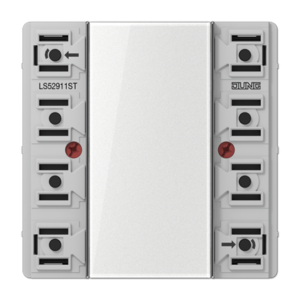 Universal push-button module, 1-gang, F50, LS range, Secure