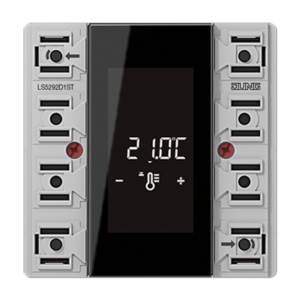 Room controller display module, 2-gang, F50, Secure, LS range