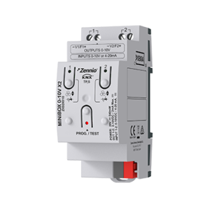 MINiBOX 0-10V X2. 2 fold 0-10V analog input/output multifunction module