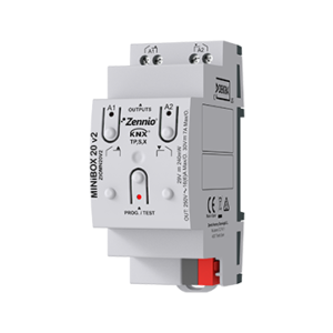 MINiBOX 20 v2. KNX multifunction actuator with KNX Secure - 2 outputs 16A