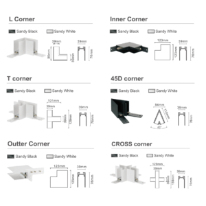 Track Corner Connectors – Standard Track
