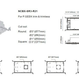 IC Box And Mounting Bracket For 3 to 1 Inch Downlights