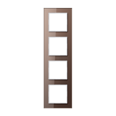 A- Creation Glass Frames 1-5 gang Mocha - Image 4