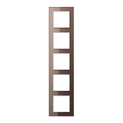 A- Creation Glass Frames 1-5 gang Mocha - Image 5