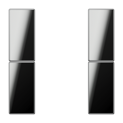 Cover kit 2-gang LS990 F50 Metal - Image 5