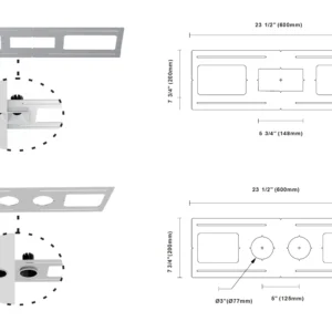 Rough-In Plate for Recessed Lights