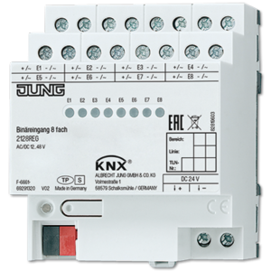 KNX Binary input, 8-gang-2128 REG