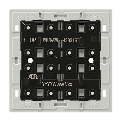 Universal push-button module, 3-gang, F40, Secure